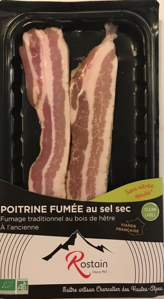 Open Food Facts Poitrine fumée au sel sec packshot