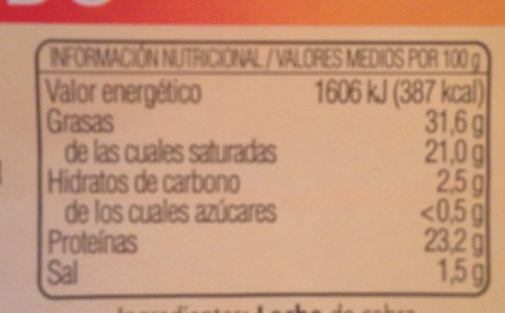 Open Food Facts Queso de cabra semicurado packshot