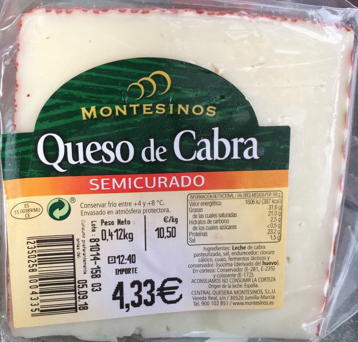 Open Food Facts Fromage de chevre packshot
