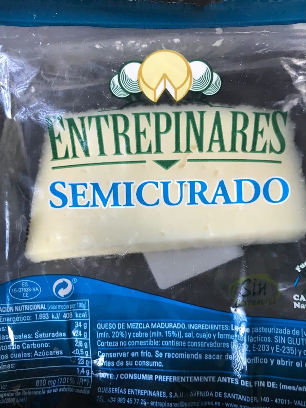 Entrepinares Semicurado packshot
