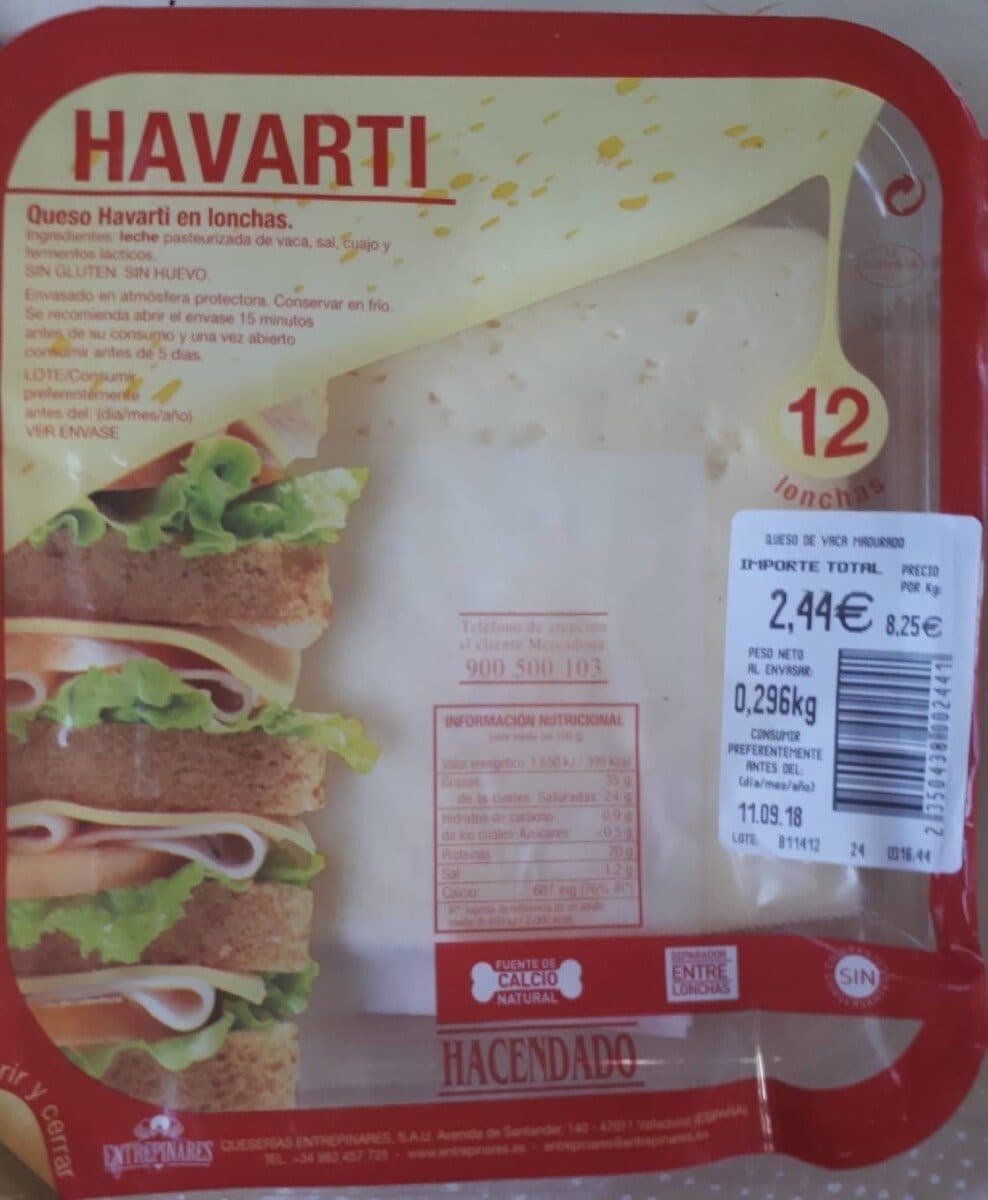 Hacendado Havarti packshot