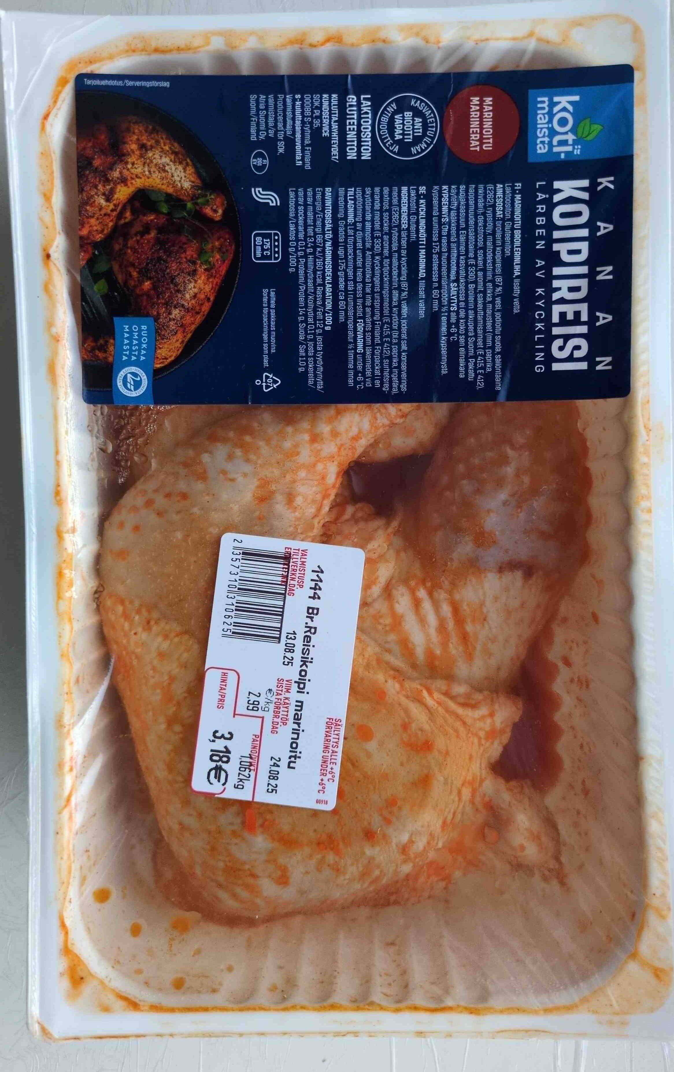 Koti-maista Kanan koipireisi packshot