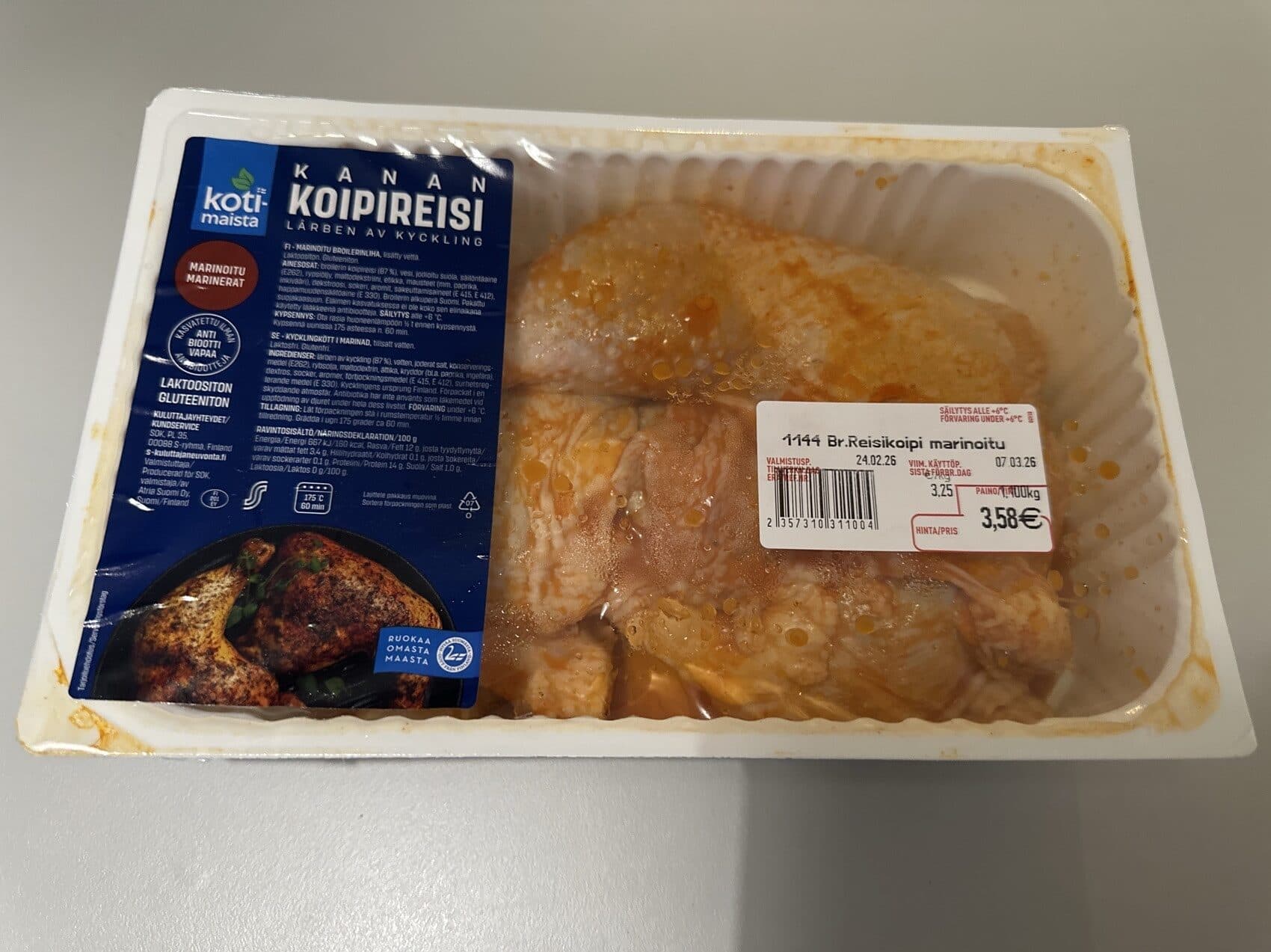 Koti-maista Chicken Broiler Thighs packshot