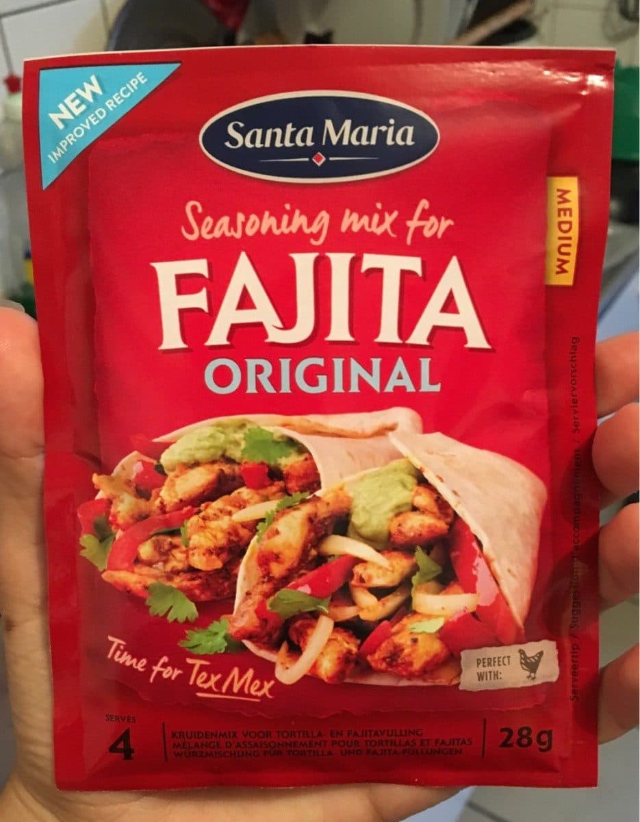 Santa Maria Fajita seasoning mix packshot