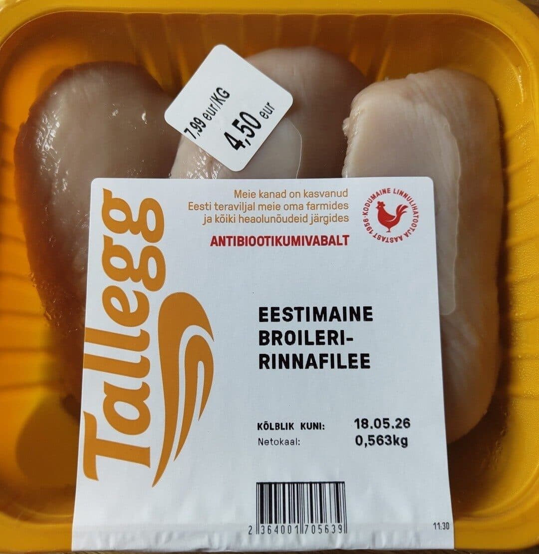 Tallegg Eestimaine Broileririnnafilee packshot