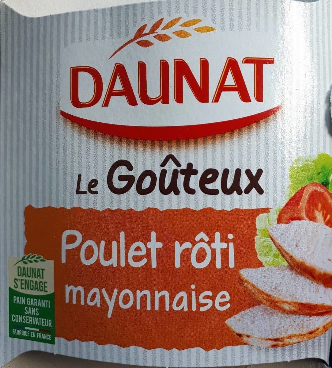 Daunat Le Goûteux Poulet Rôti mayonnaise packshot