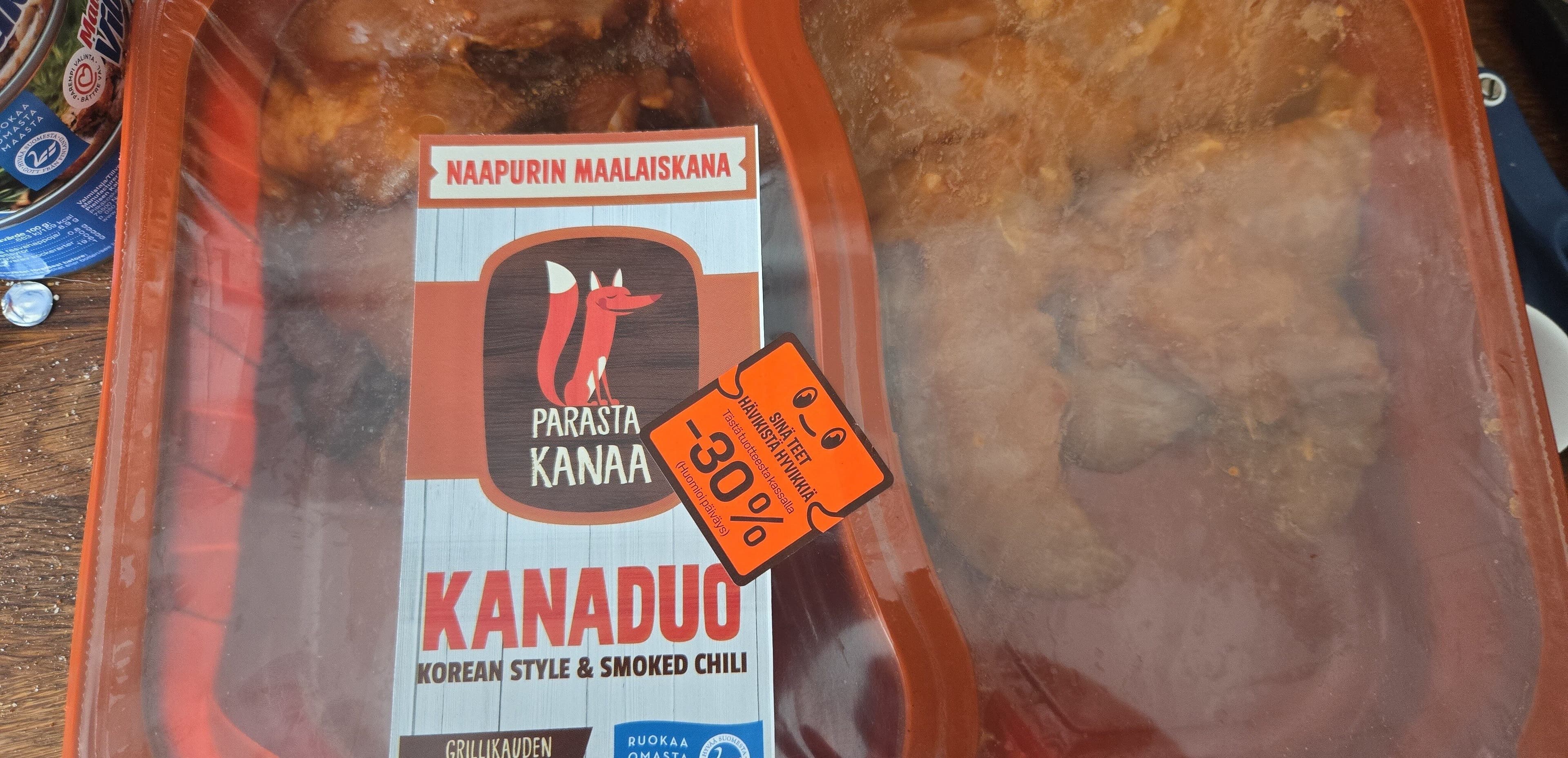 parasta kanaa kanaduo korean style and smoked chili packshot