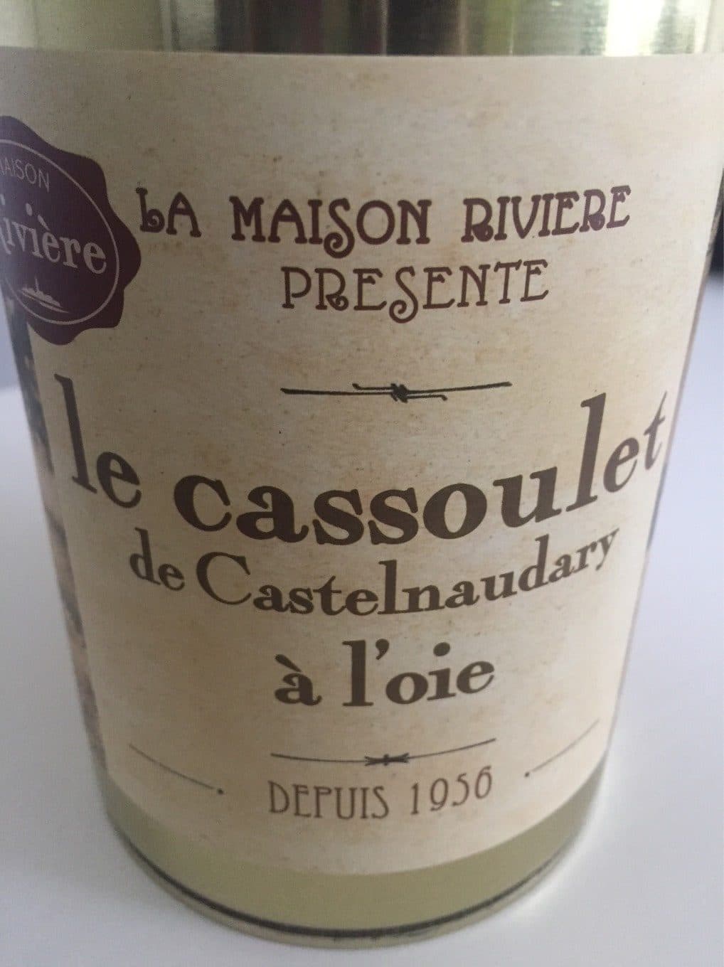 Maison Rivière Le cassoulet de Castelnaudary à l’oie packshot