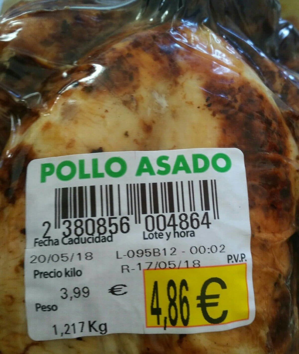 Hacendado Pollo asado packshot