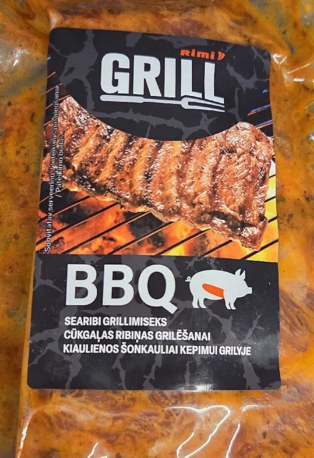 Baltoji Banga LT Kiaulienos Šonkauliai Kepimui Grilyje Bbq packshot