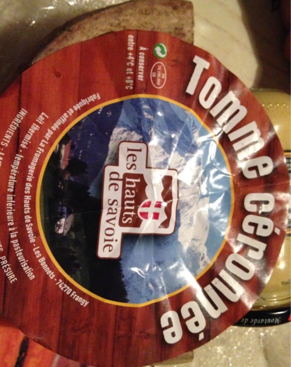 Open Food Facts Tomme céronnée packshot