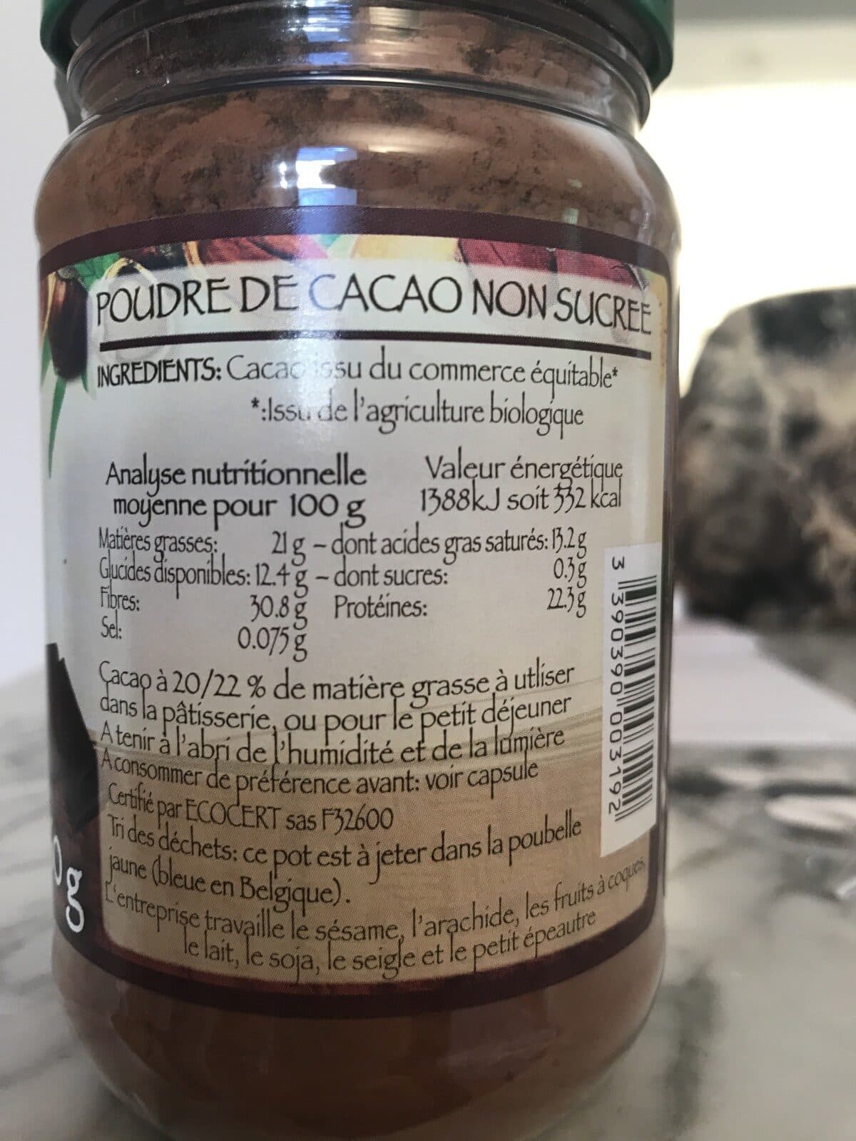 Open Food Facts Cacao packshot