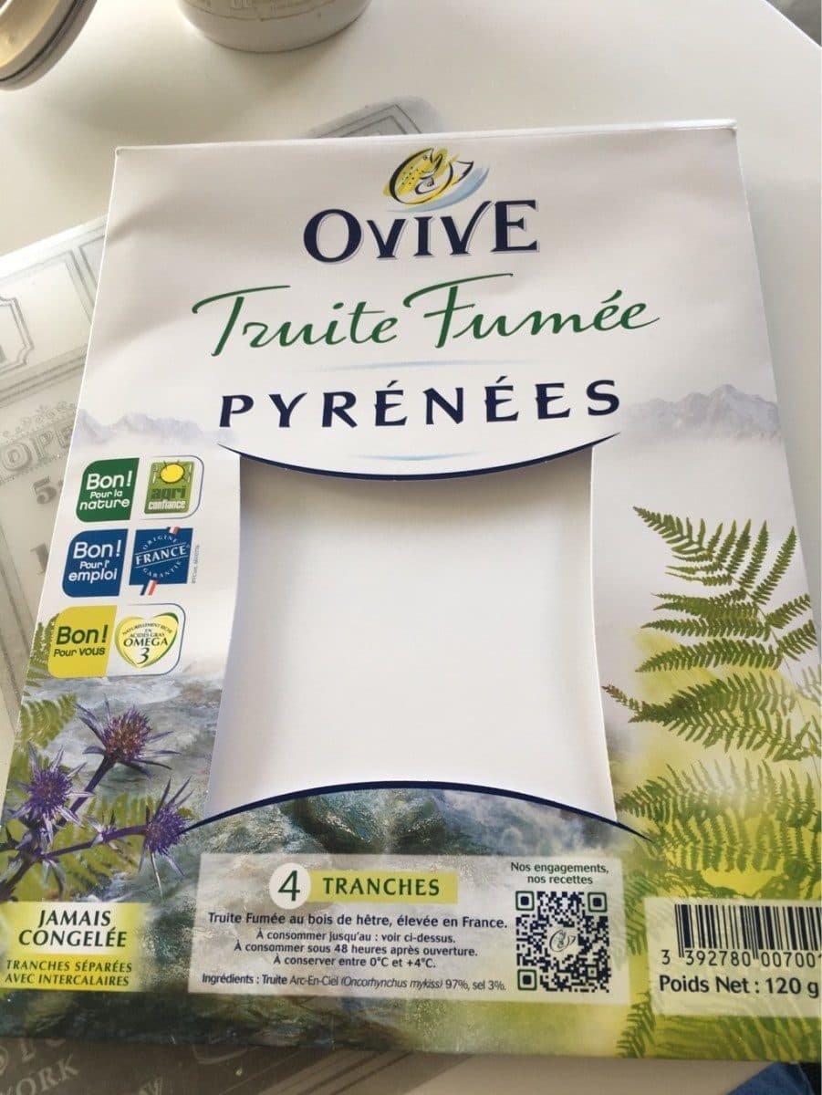 Ovive Truite fumee packshot