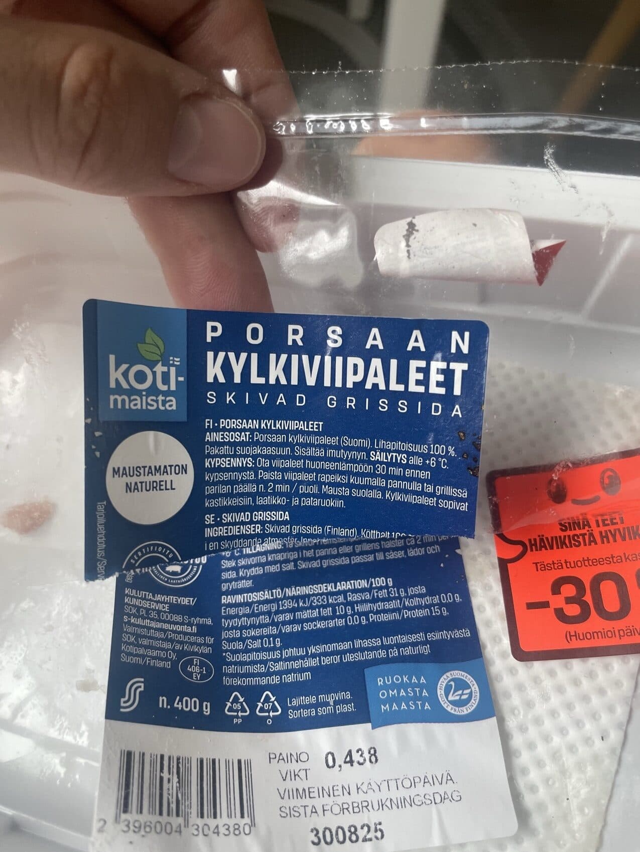 Kotimaista Porsaan Kylkiviipaleet packshot