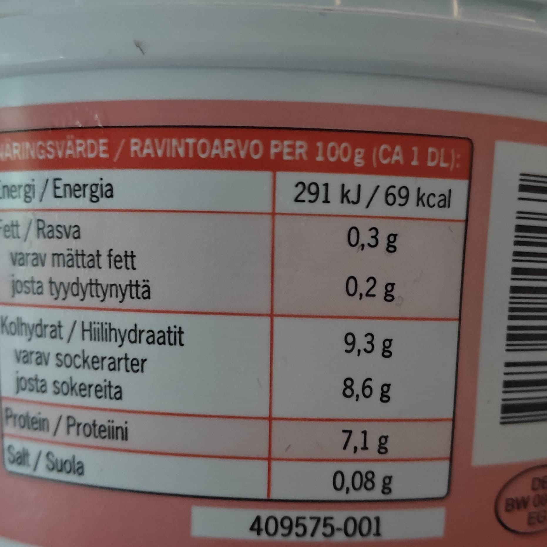 Lindahls Kvarg Yoghurt Jordgubbssmak packshot