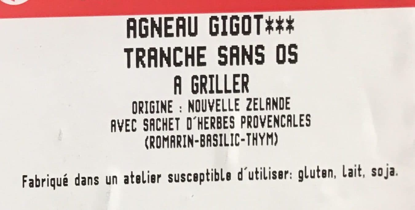 SAS Macquet Agneau Gigot*** tranche sans os à griller packshot