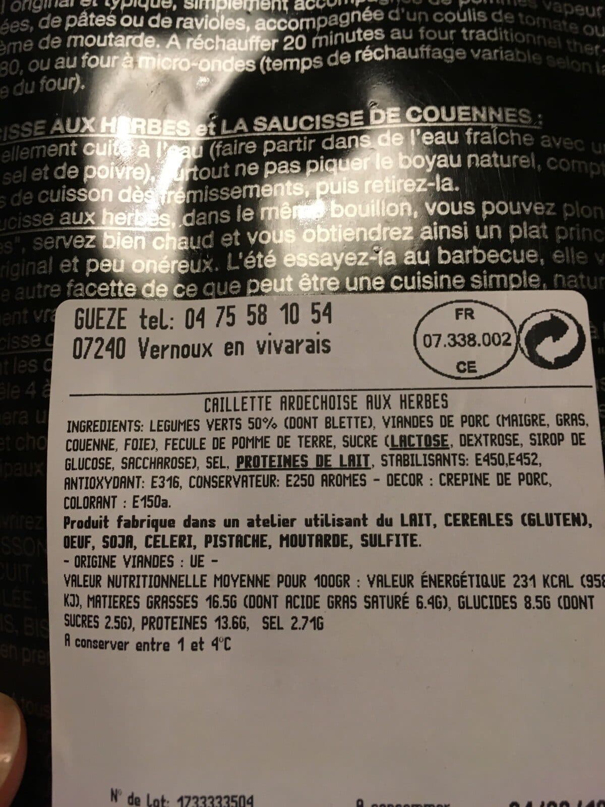 Gueze Caillette packshot