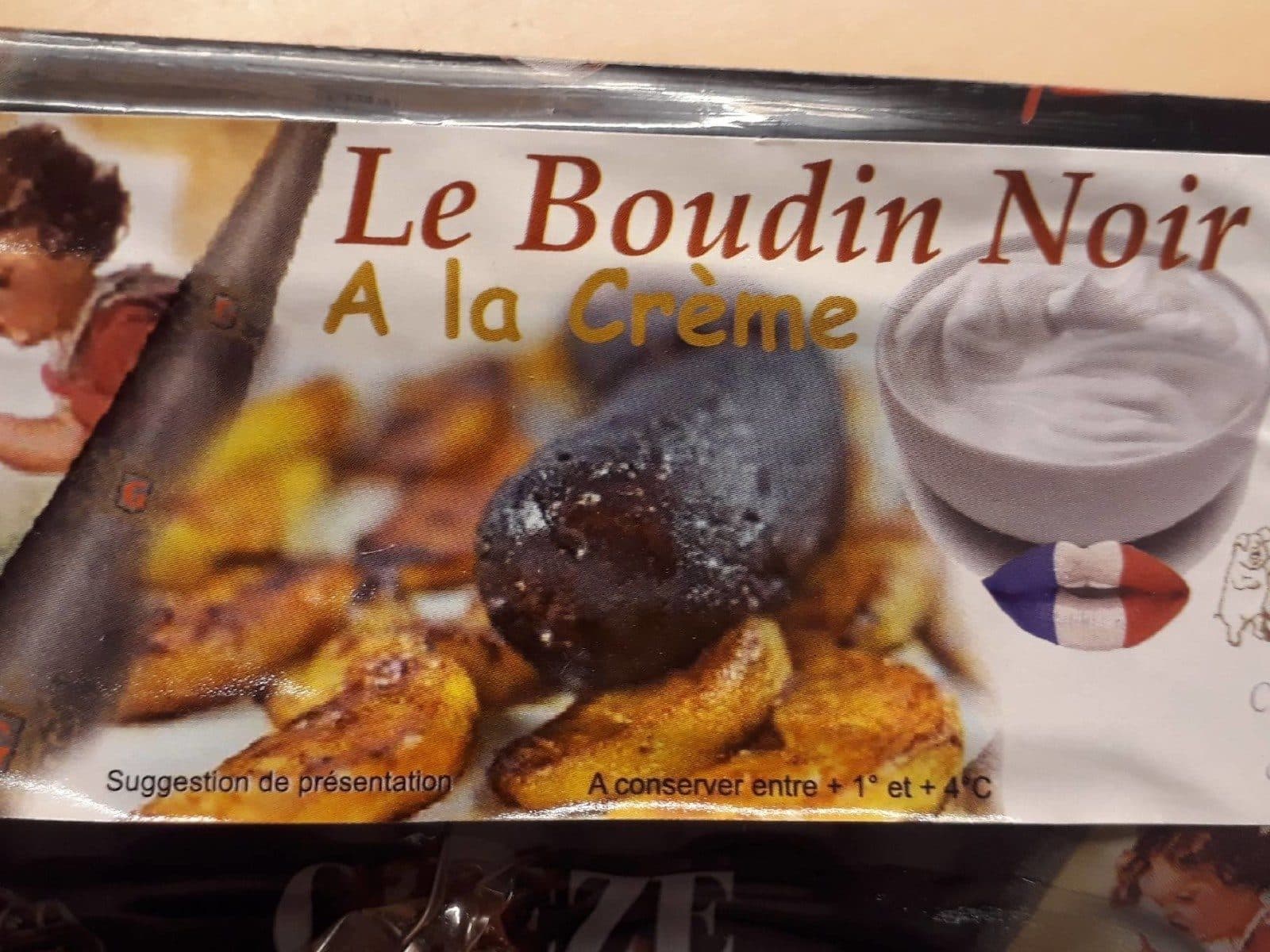 Open Food Facts Boudin noir à la crème packshot