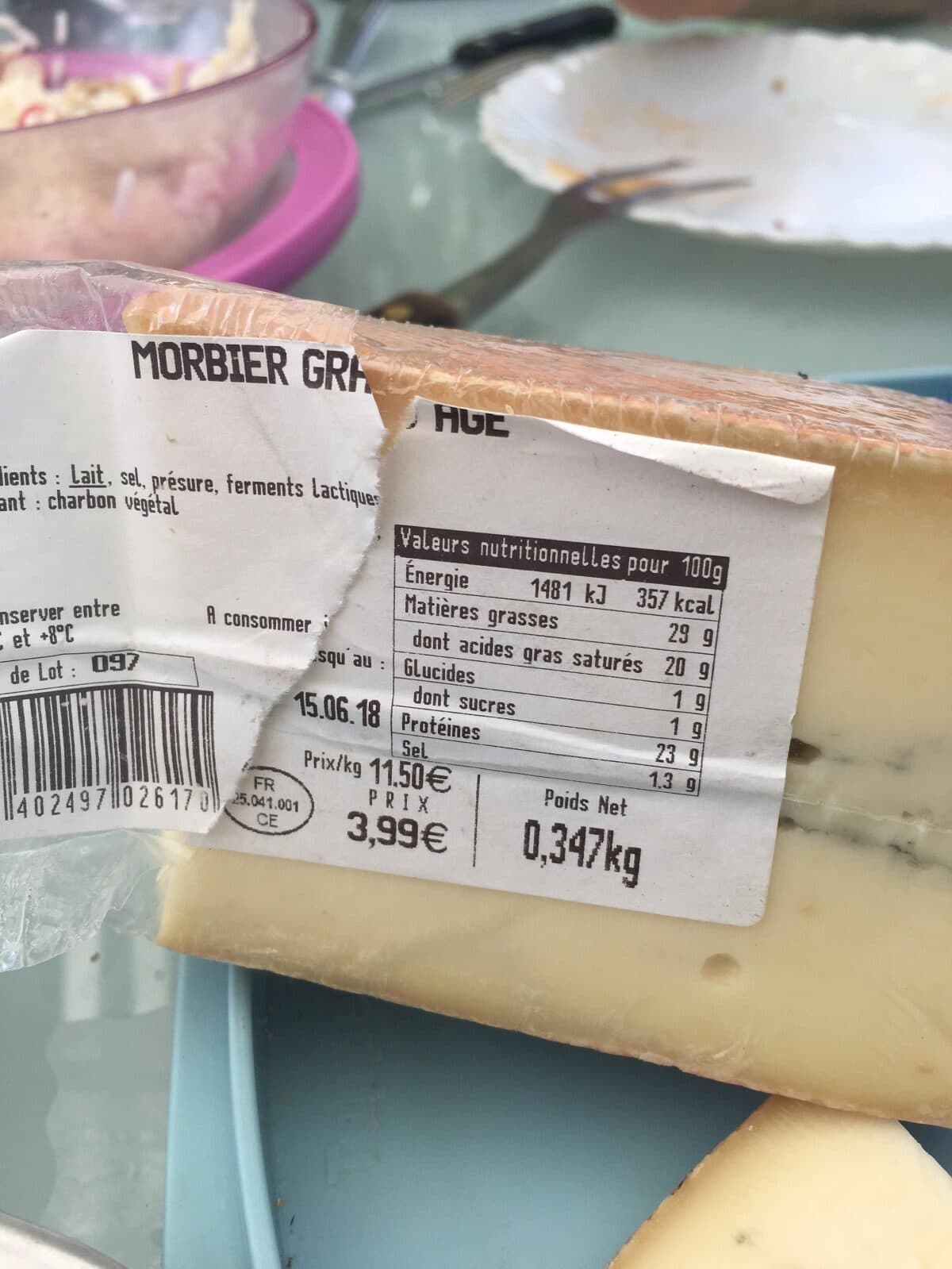 Open Food Facts Morbier packshot