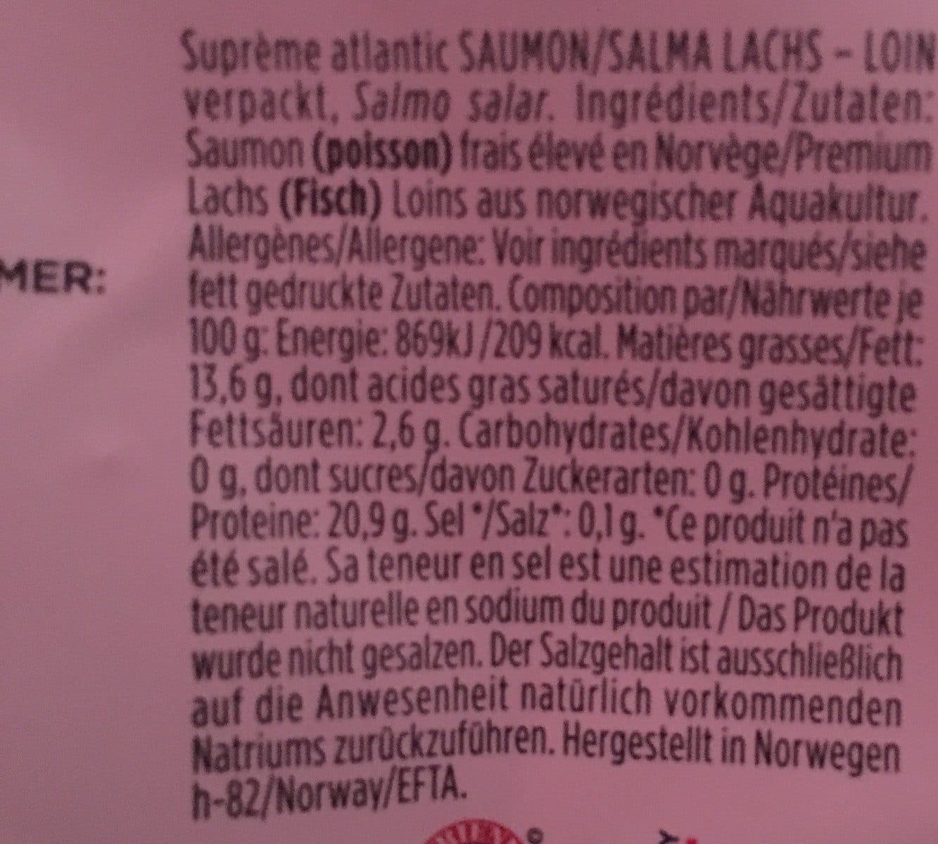 Open Food Facts Saumon packshot