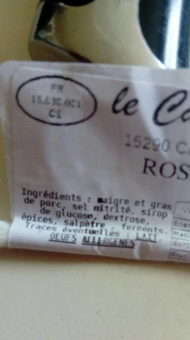 Le CAYROLAIS Rosette packshot