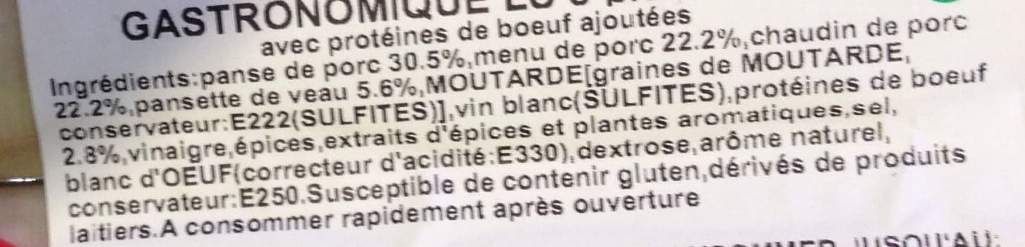 La Tradition Lyonnaise Andouillette gastronomique 3 pièces packshot