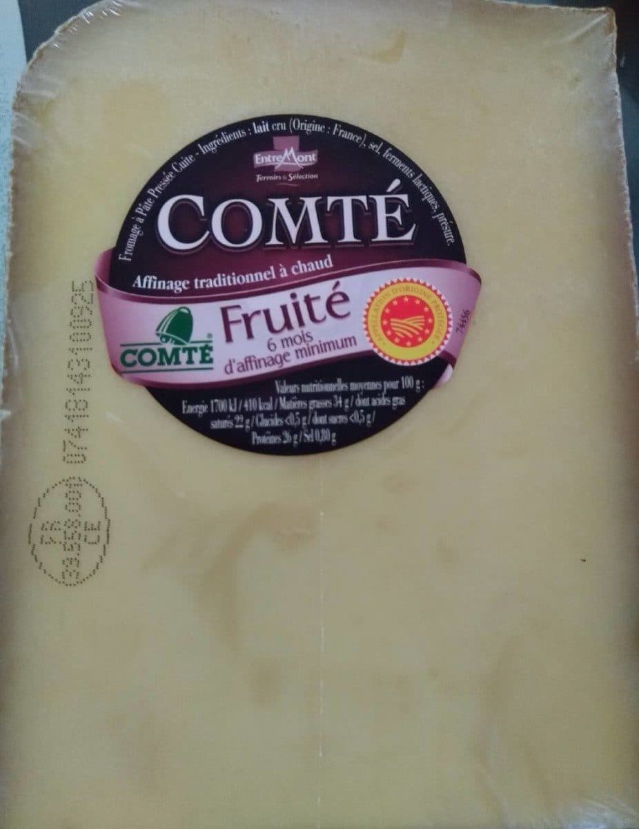 Open Food Facts Comté Fruité 6 mois d affinage packshot