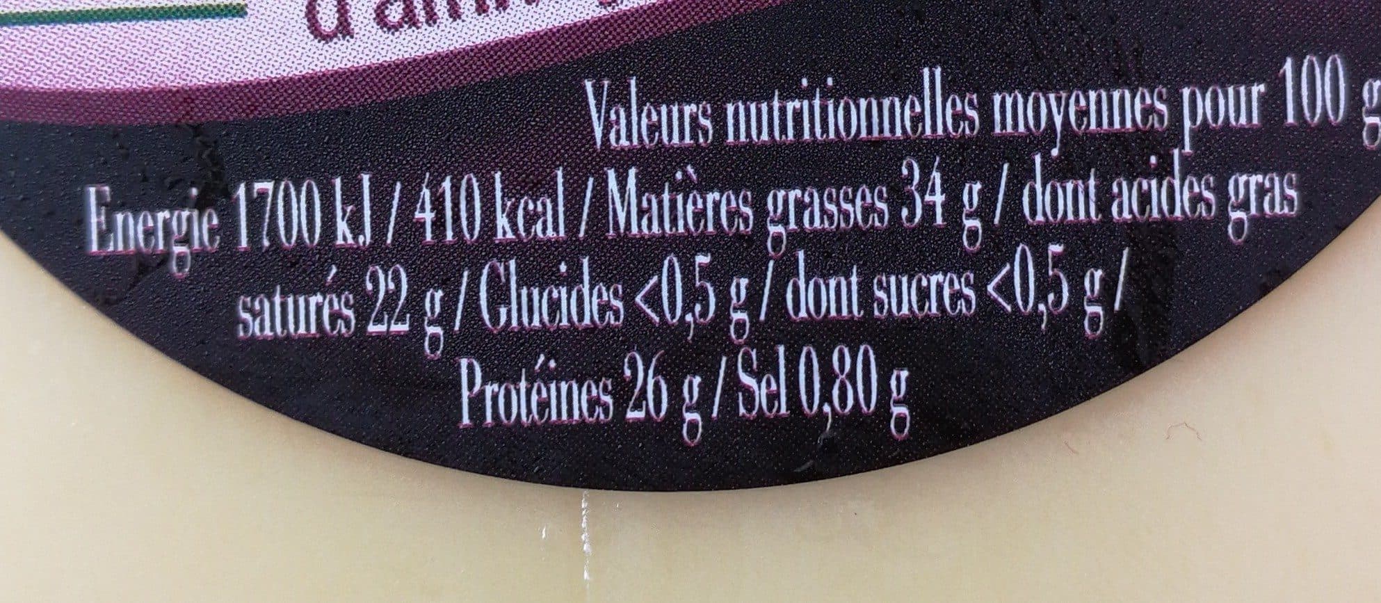 Open Food Facts Comté packshot