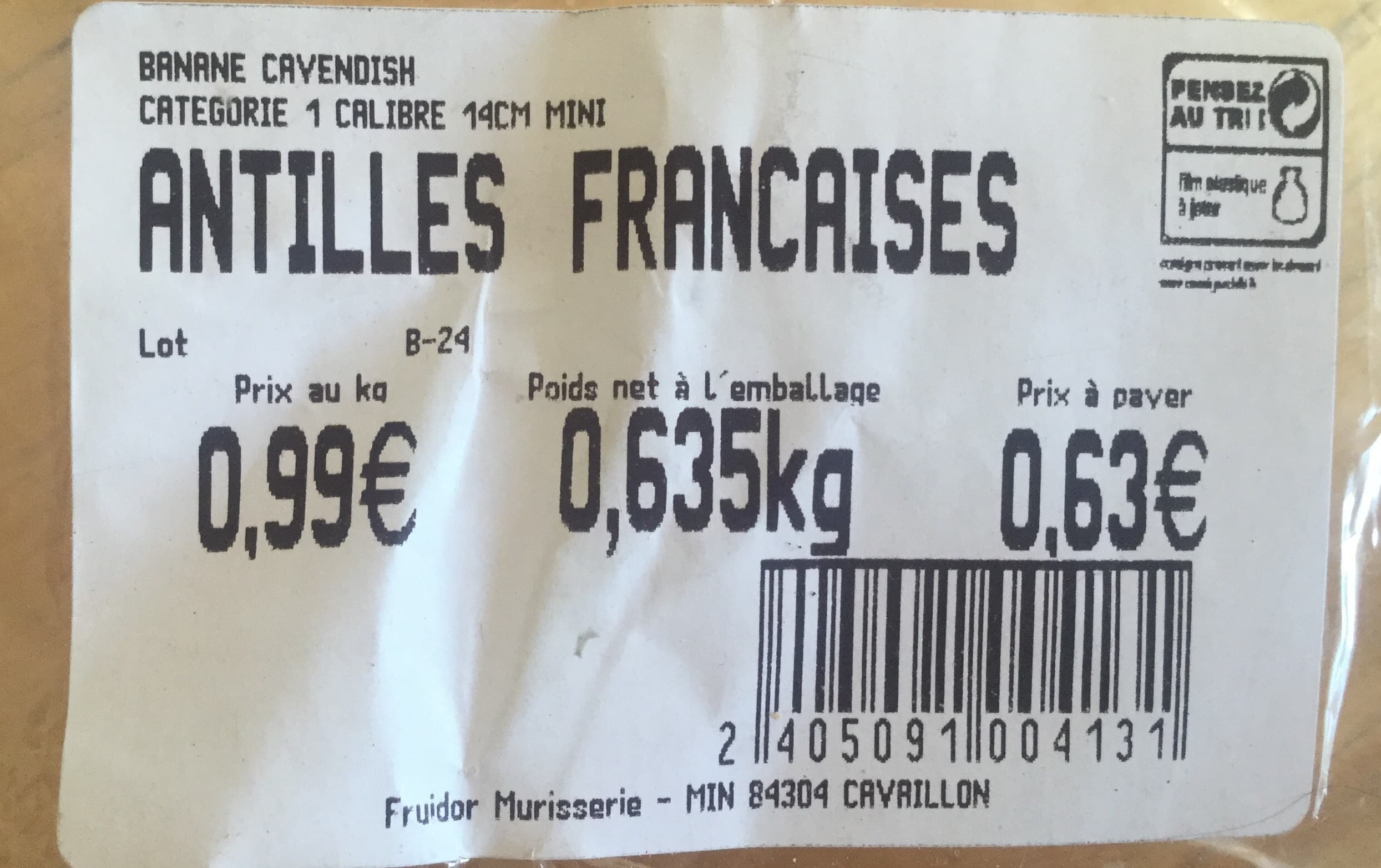 Sans marque Antilles françaises packshot