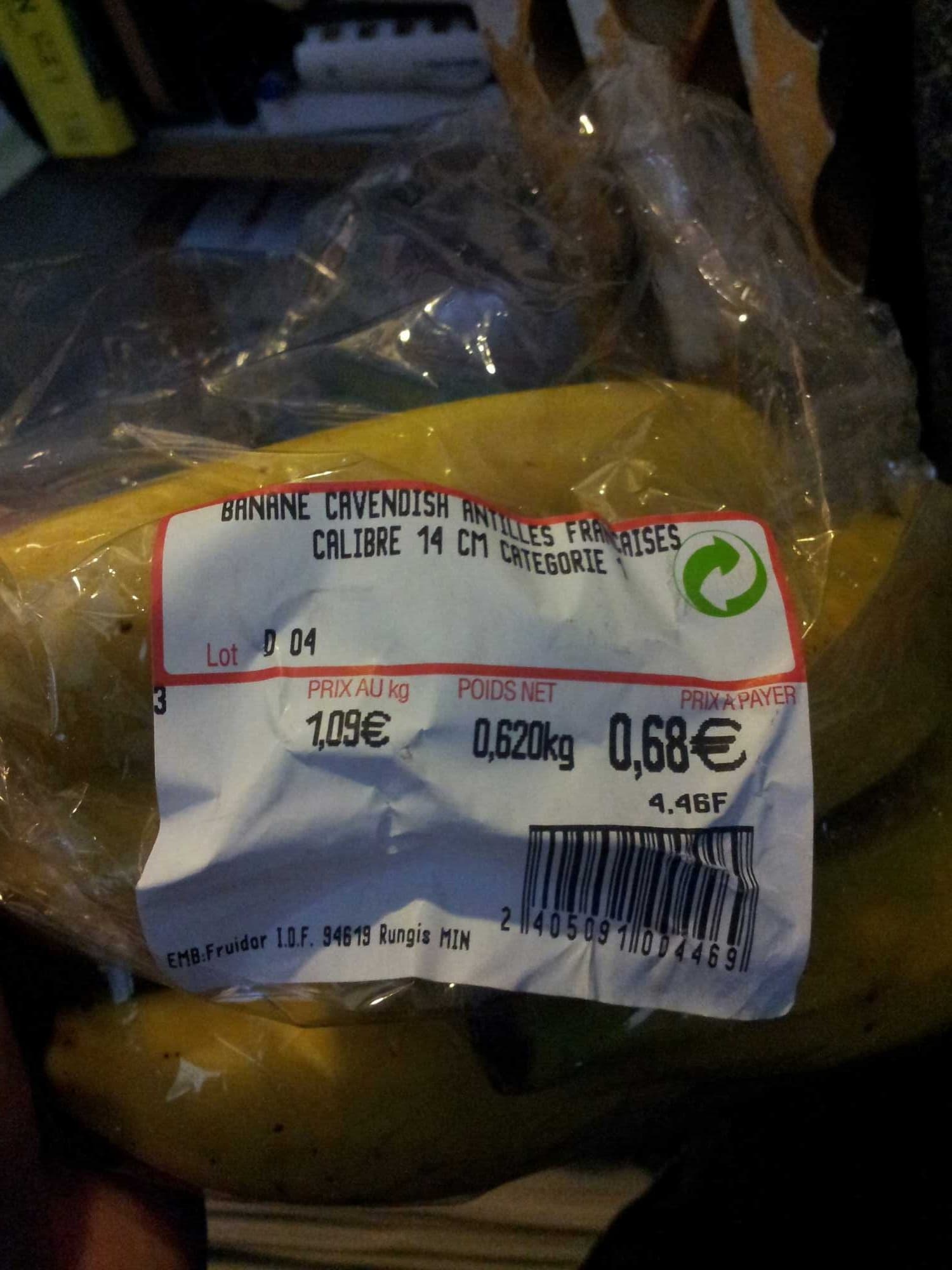 Leader Price Banane Cavendish packshot