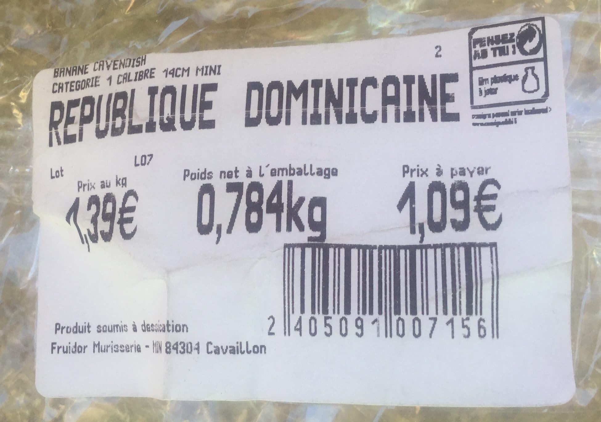 Sans marque Banane Cavendish packshot