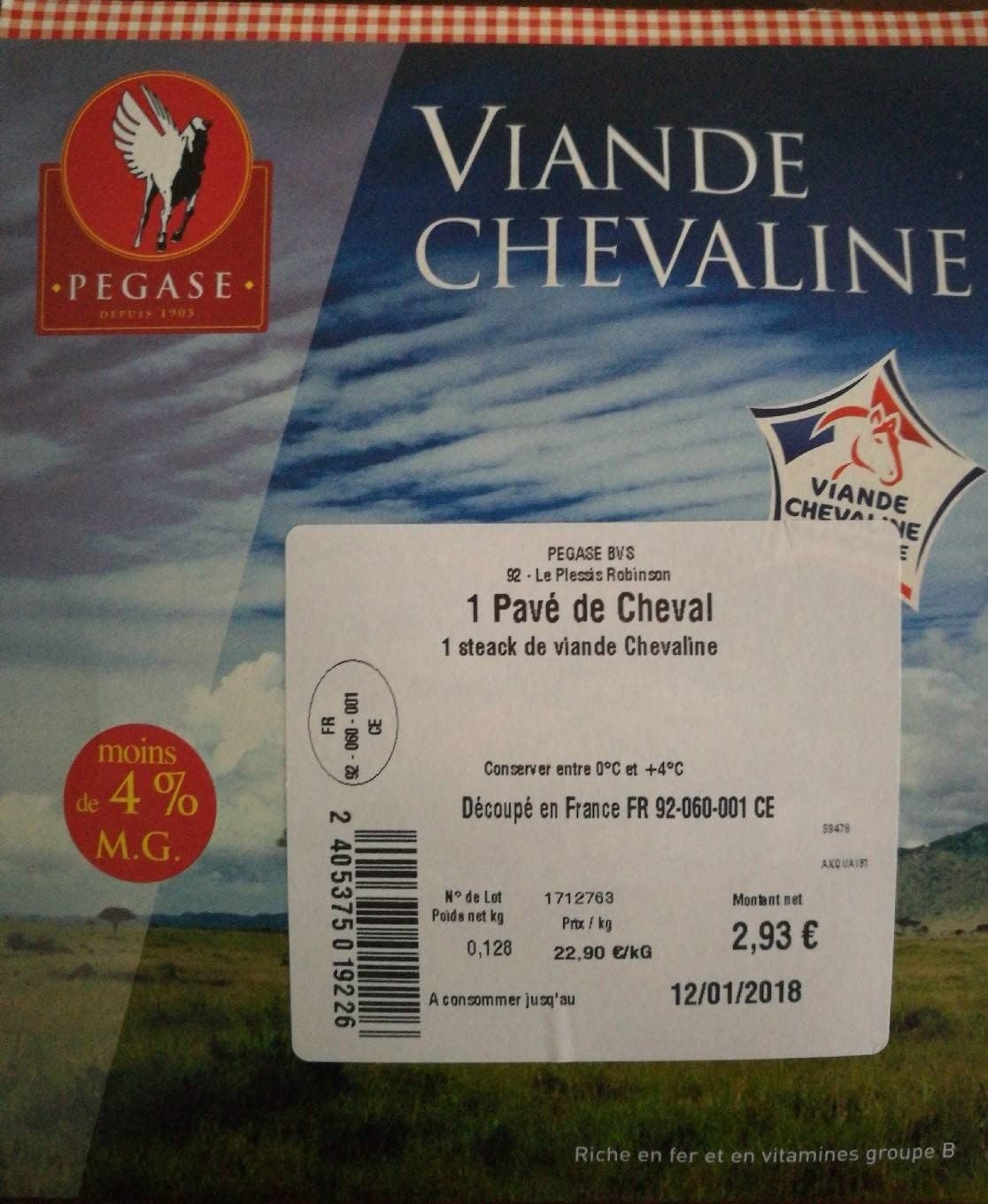 PEGASE Viande chevaline packshot