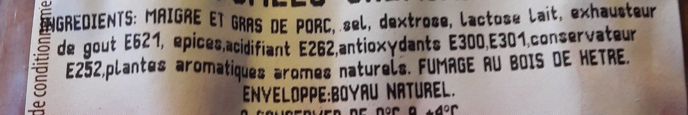 Open Food Facts Saucisses fumées packshot