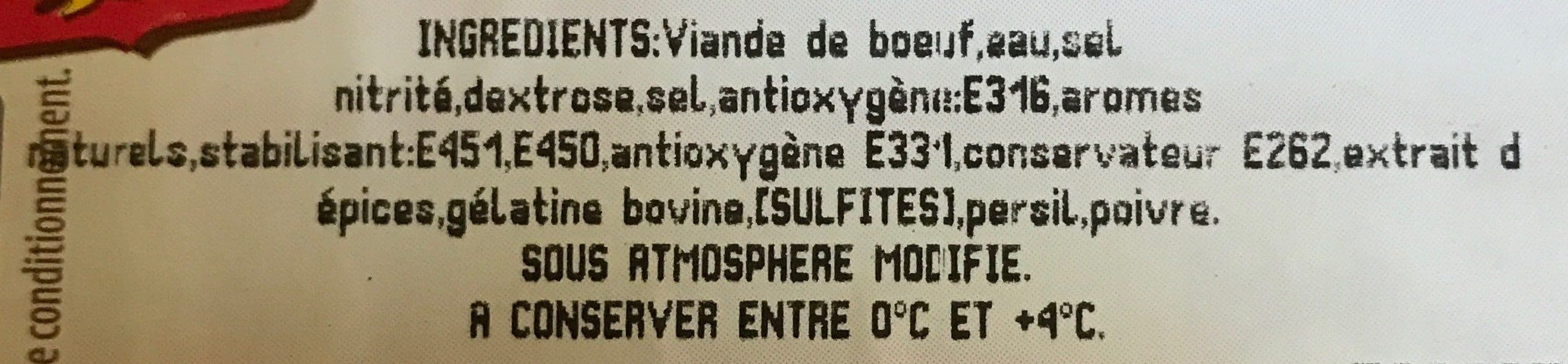 Open Food Facts Boeuf cuit tranché packshot