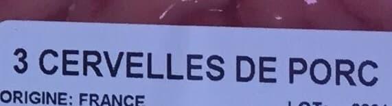 Sans marque 3 cervelles de porc packshot
