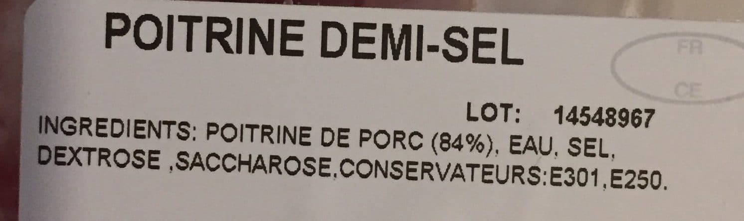 Socopa Poitrine de porc packshot