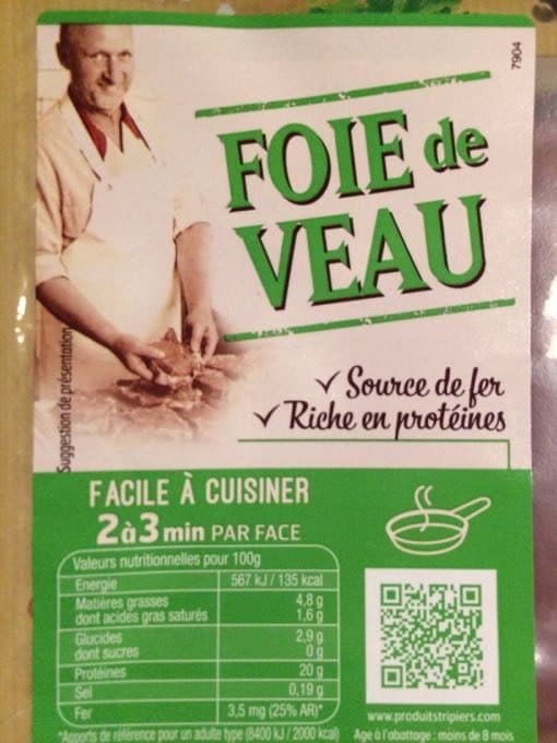 Open Food Facts Foie De Veau packshot