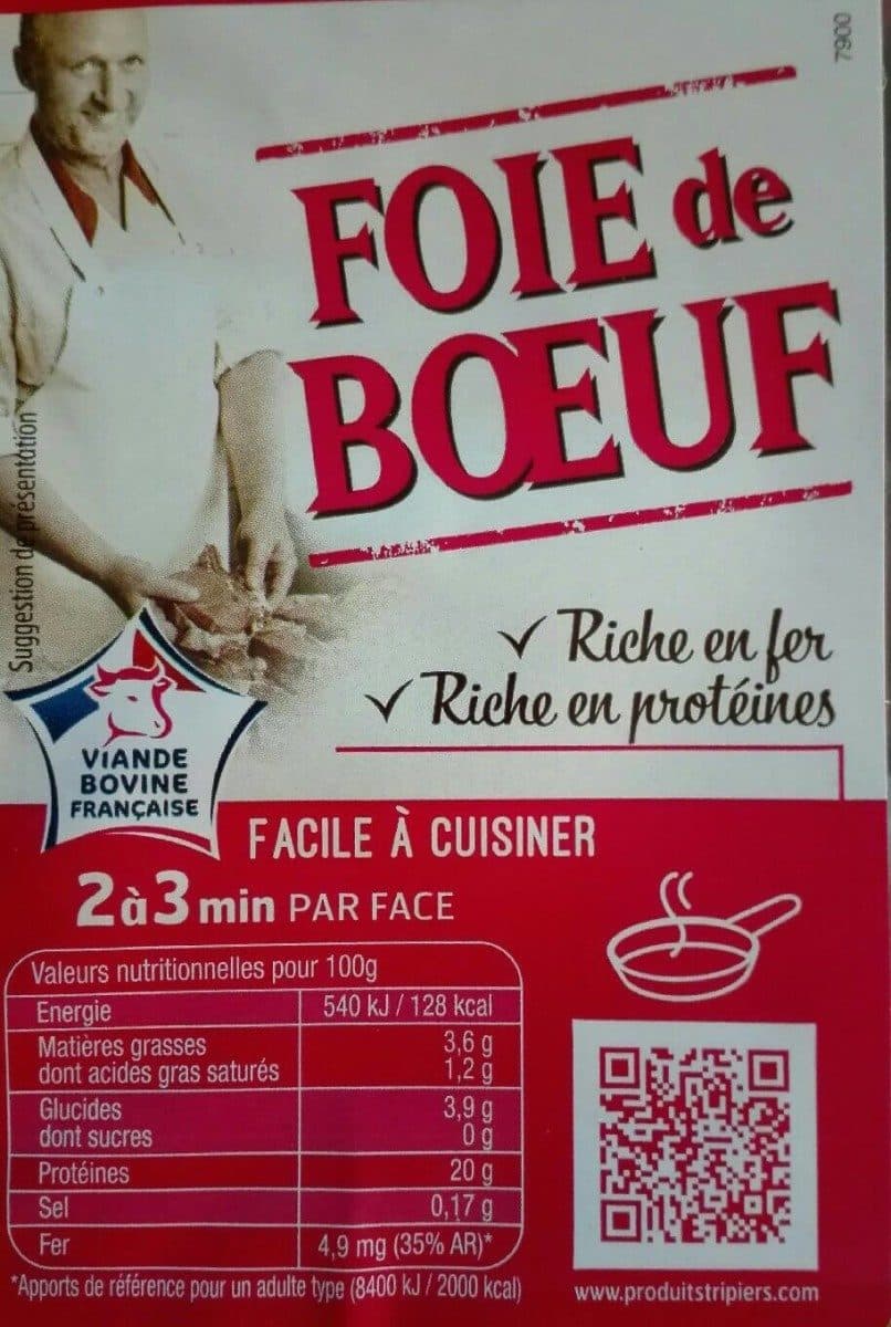 Open Food Facts Foie de bœuf packshot