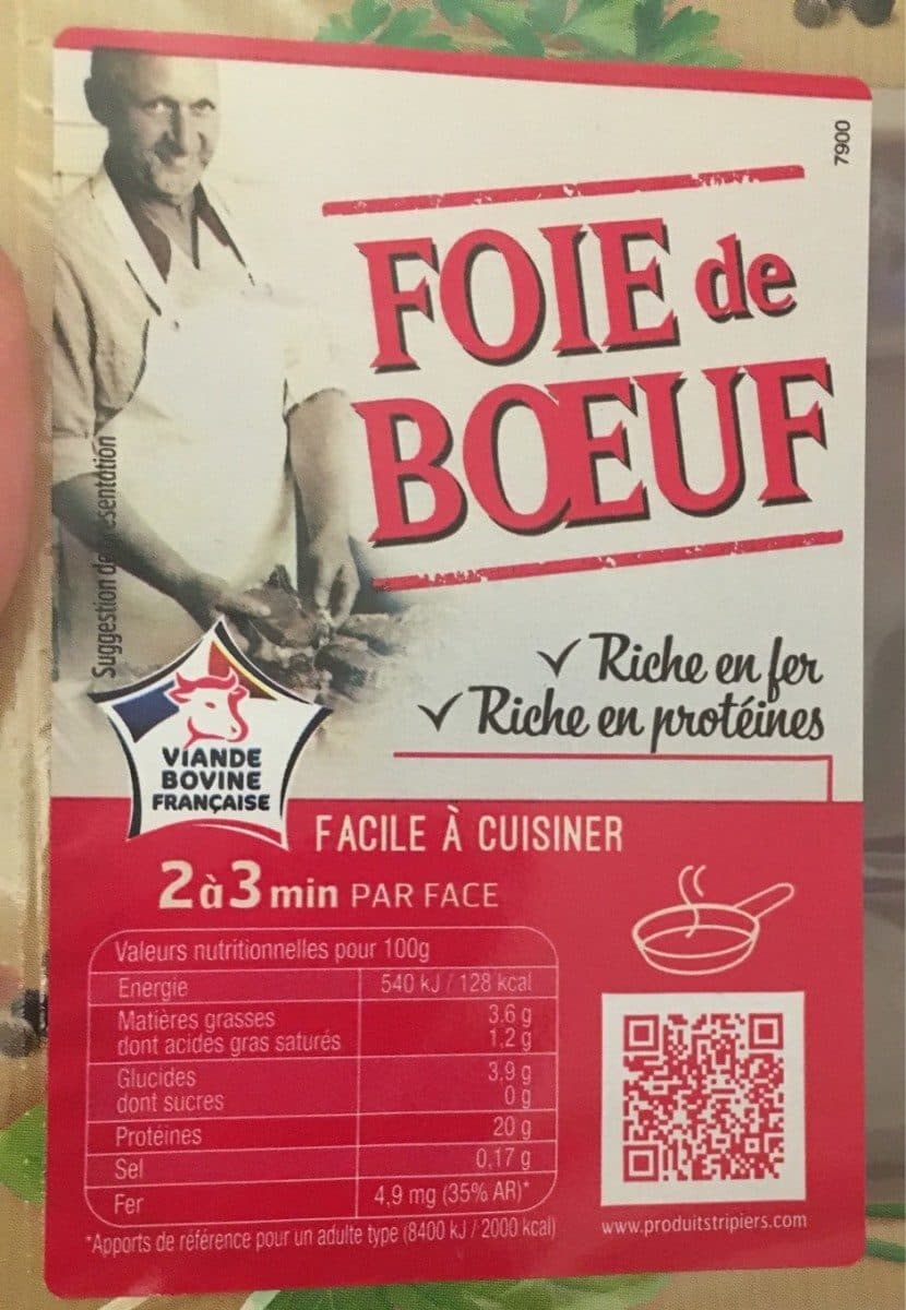 Open Food Facts Foie de boeuf packshot