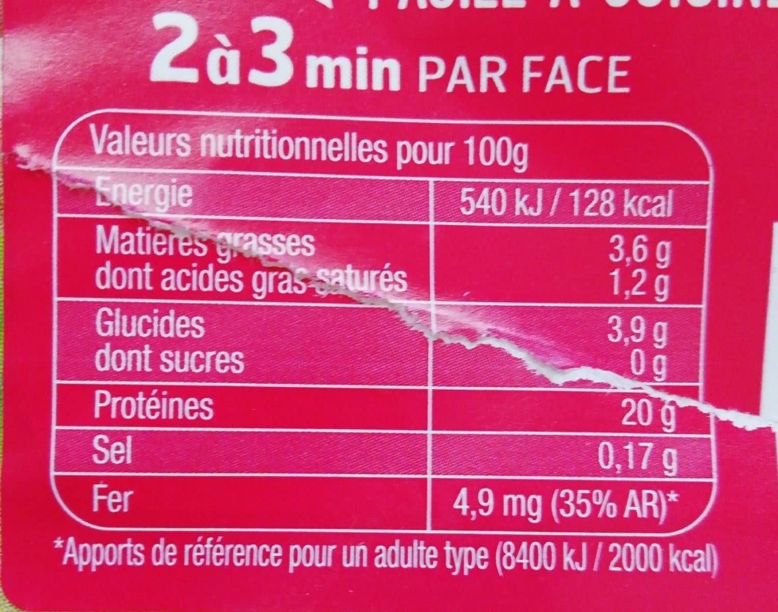 Open Food Facts Foie de bœuf packshot
