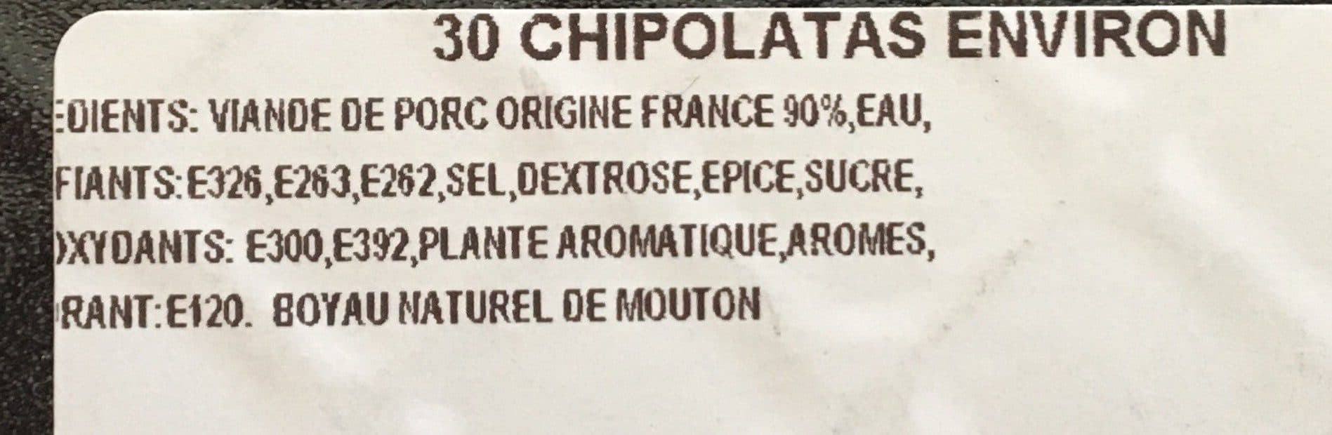 Socopa Chipolatas packshot