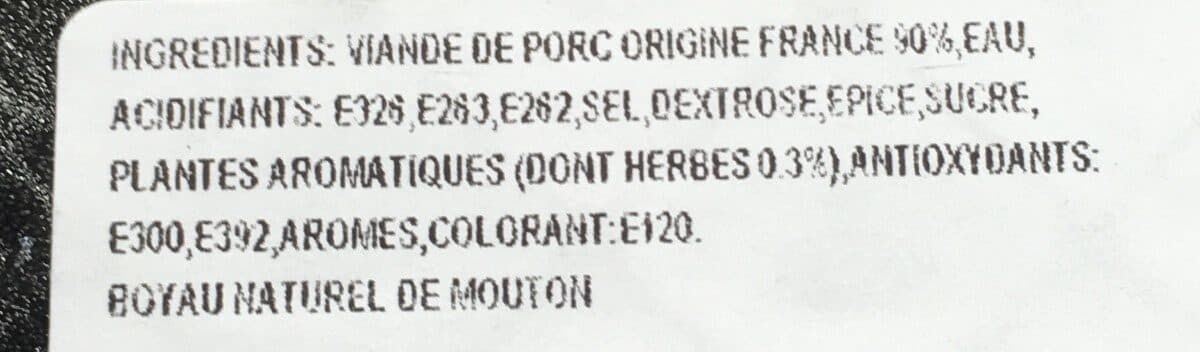 Socopa 30 chipolatas aux herbes façon charcutiere packshot