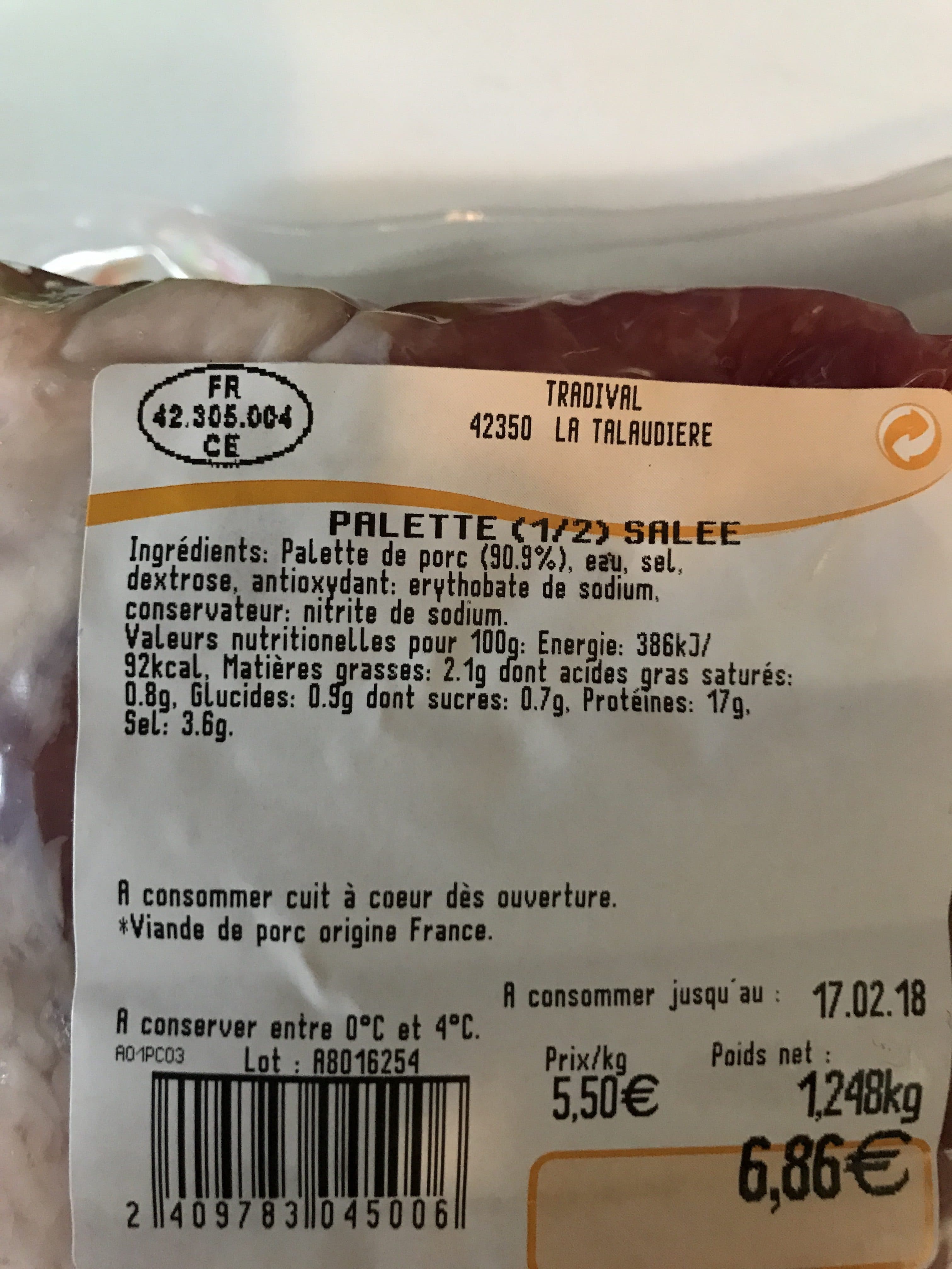 Tradival Palette 1/2 salee packshot