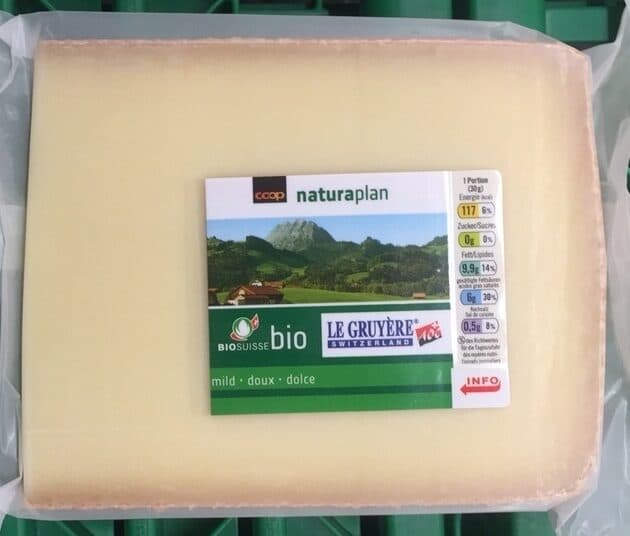 Coop Naturaplan Le Gruyère bio packshot