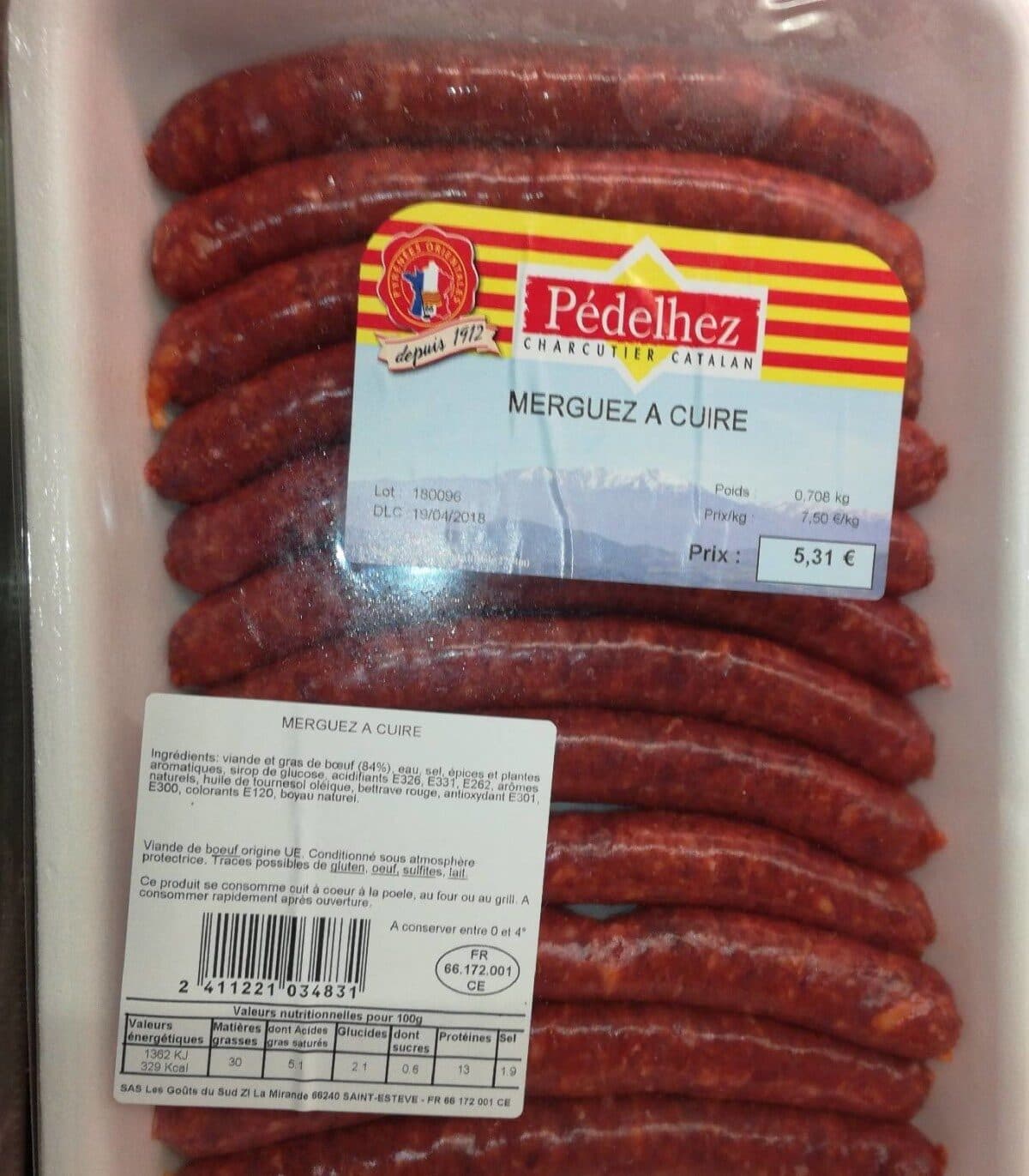 Open Food Facts Merguez à cuire packshot