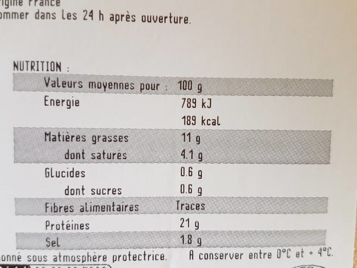 Open Food Facts Jambon cuit à l'ancienne packshot