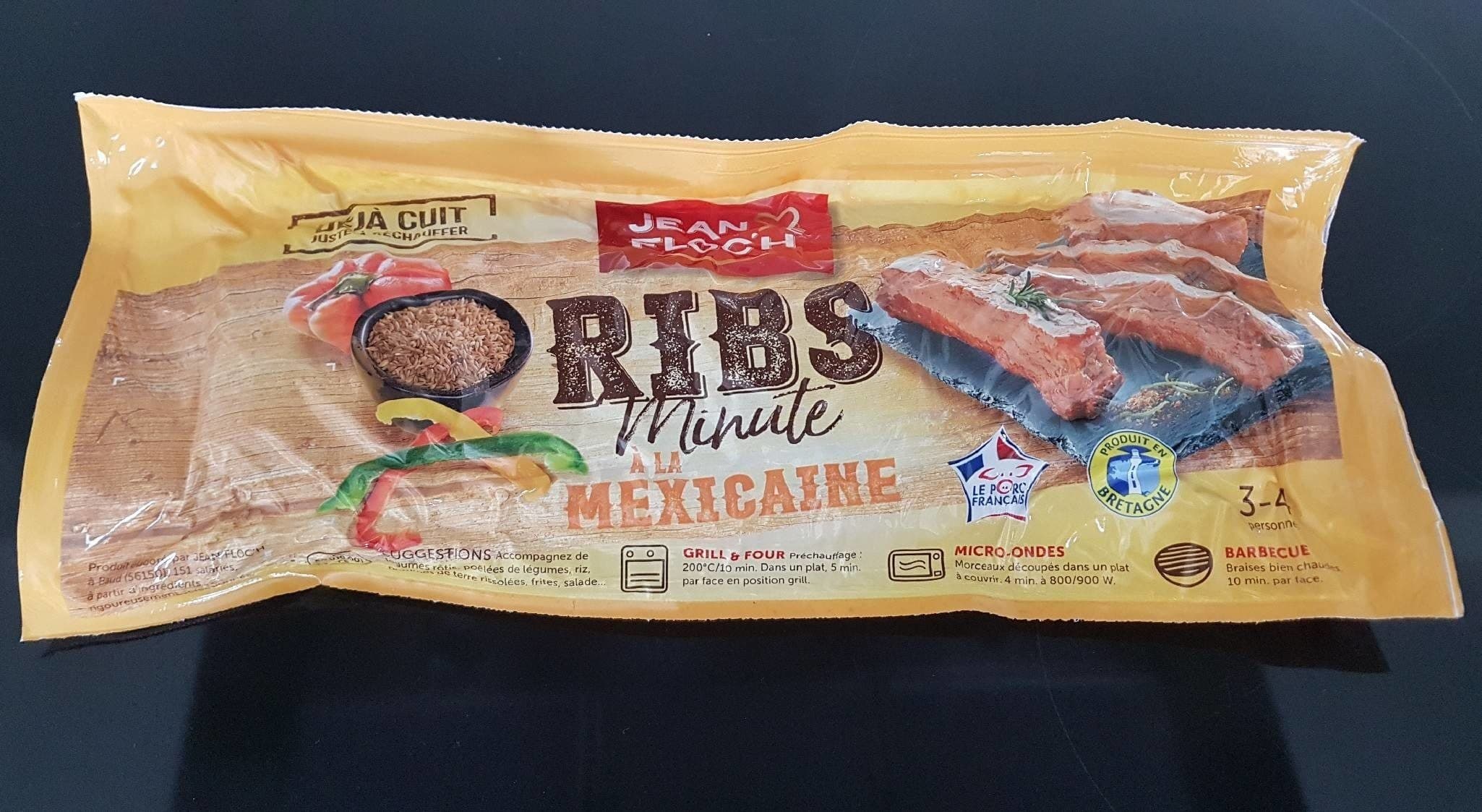 Open Food Facts Ribs minute à la mexicaine packshot