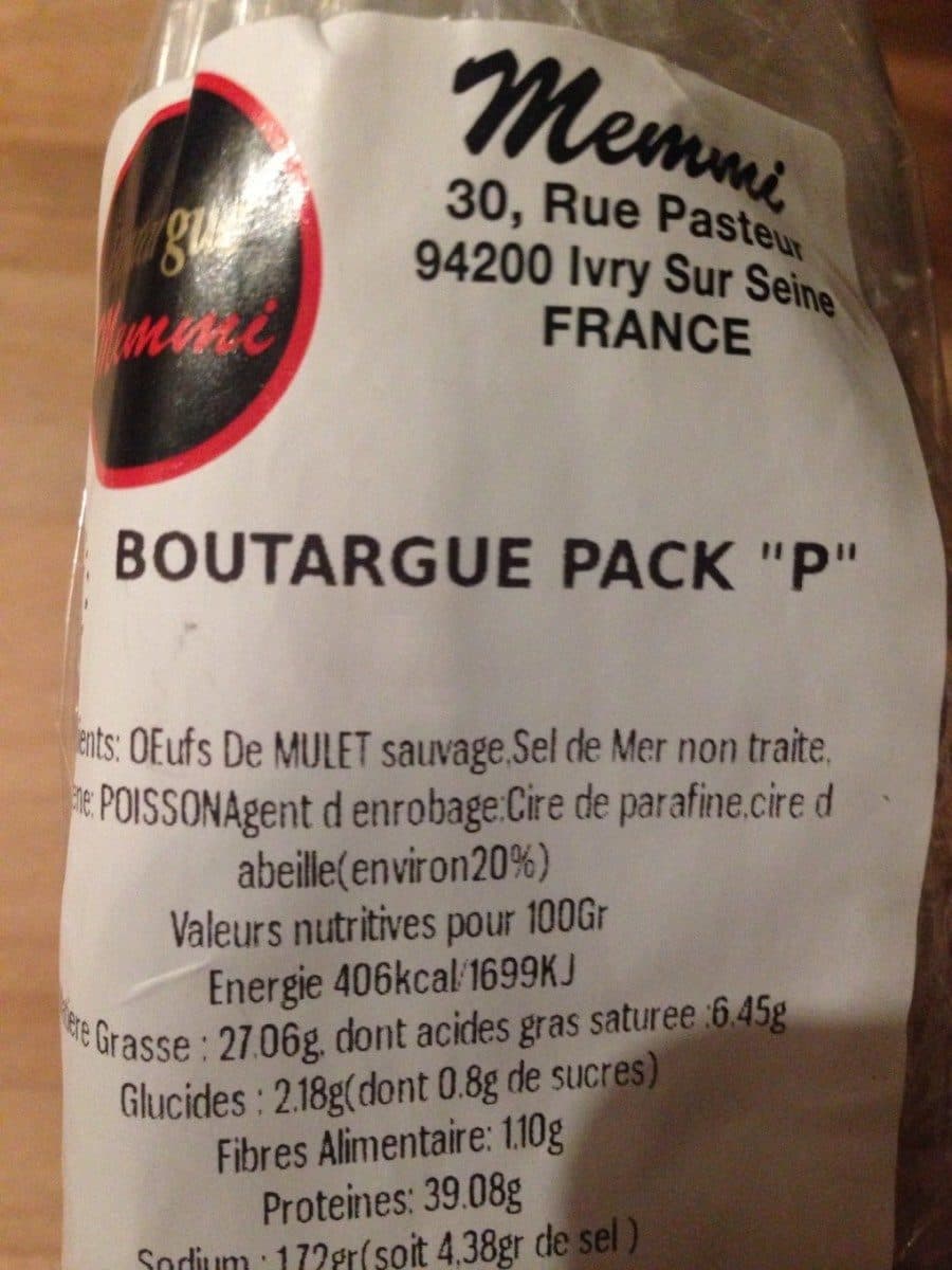 Open Food Facts Boutargue packshot