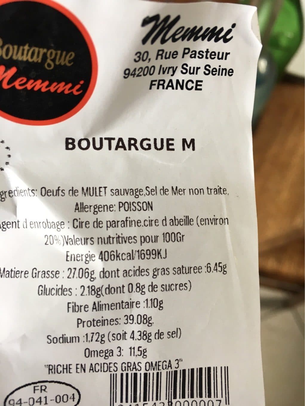 Memmi Boutargue packshot