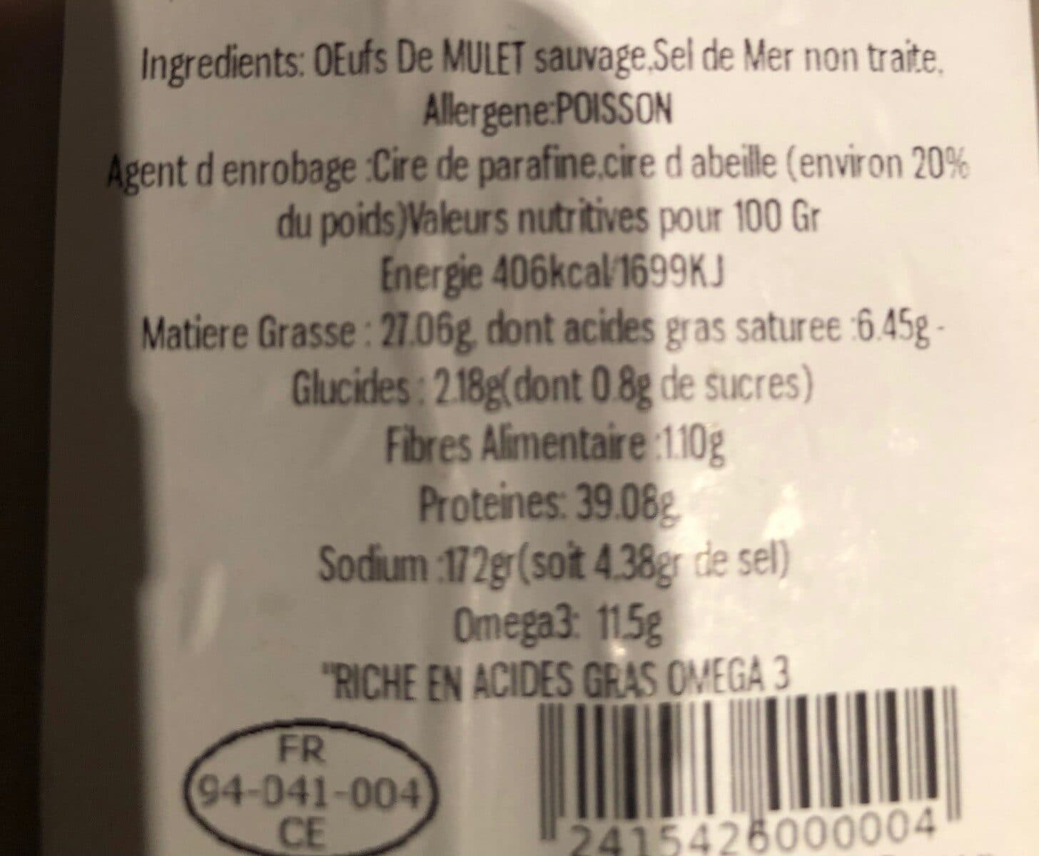 Open Food Facts Boutargue packshot